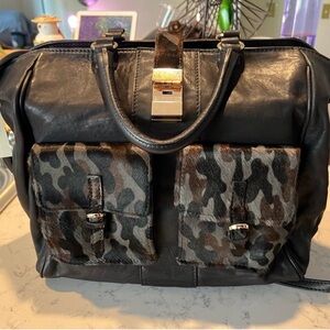 Via Reppublica Black Leather Women’s Bag NWT